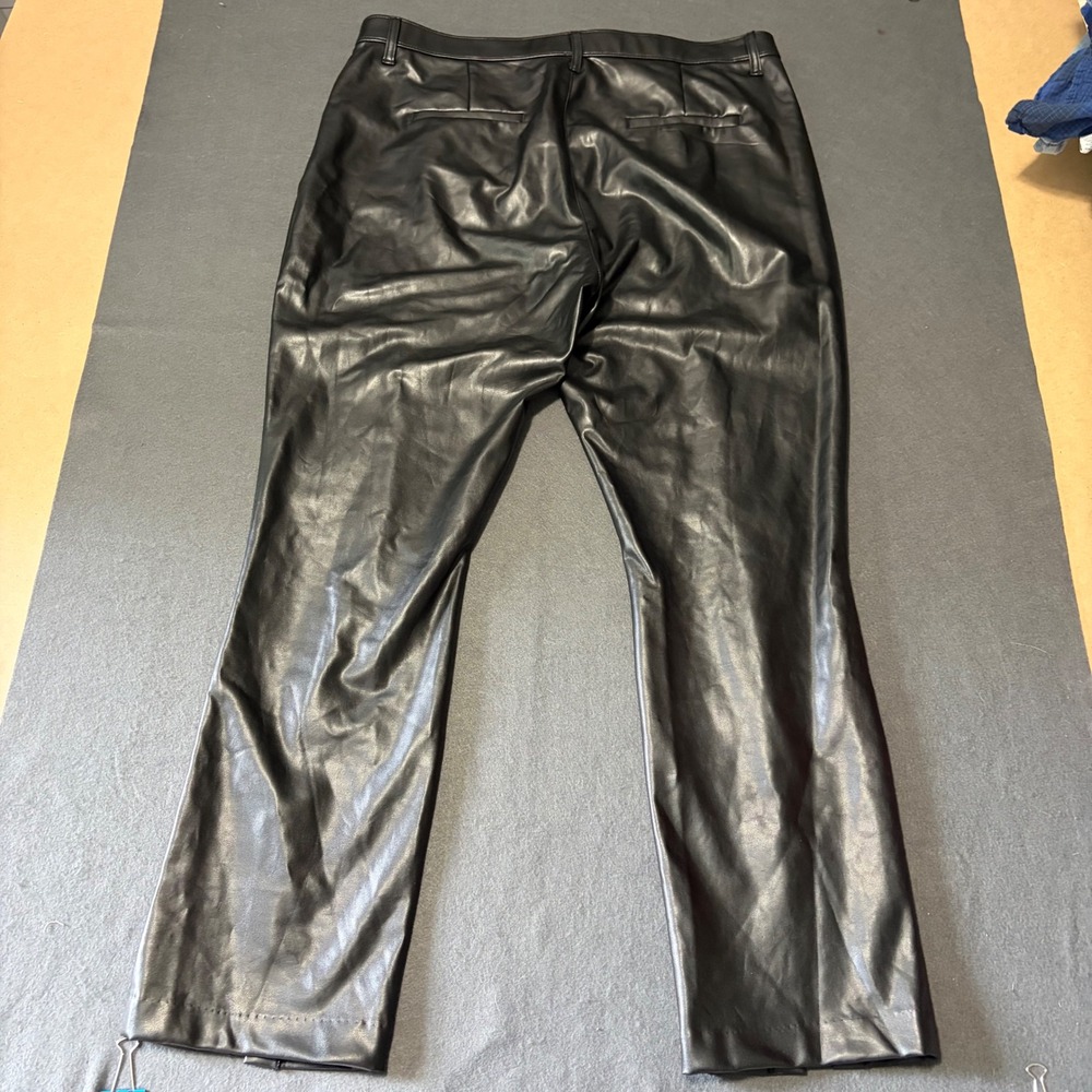 Abercrombie & Fitch Vegan Leather Pants Womens 18S Whimsigoth Core 90s Magic - Picture 2 of 7